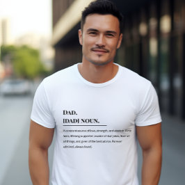 Camiseta Definición de papá 👨 ‍ 👧 ‍ 👦 | Padre de corazón