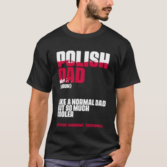 Camiseta Definición de papá polaco Polonia Día del padre pa (Anverso)