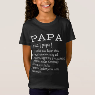 Camiseta Definición de Papa Regalos del Día del Abuelo Padr