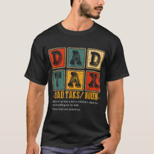 Camiseta Definición de Papá Retro Divertido Impuesto Papá P
