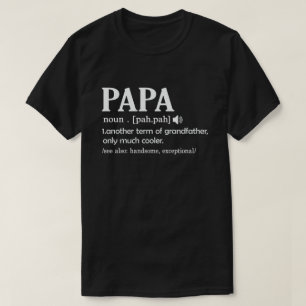 Camiseta Definición de Papá Significado Divertido Día del P