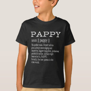 Camiseta Definición de papila Regalos del Día del Abuelo Pa