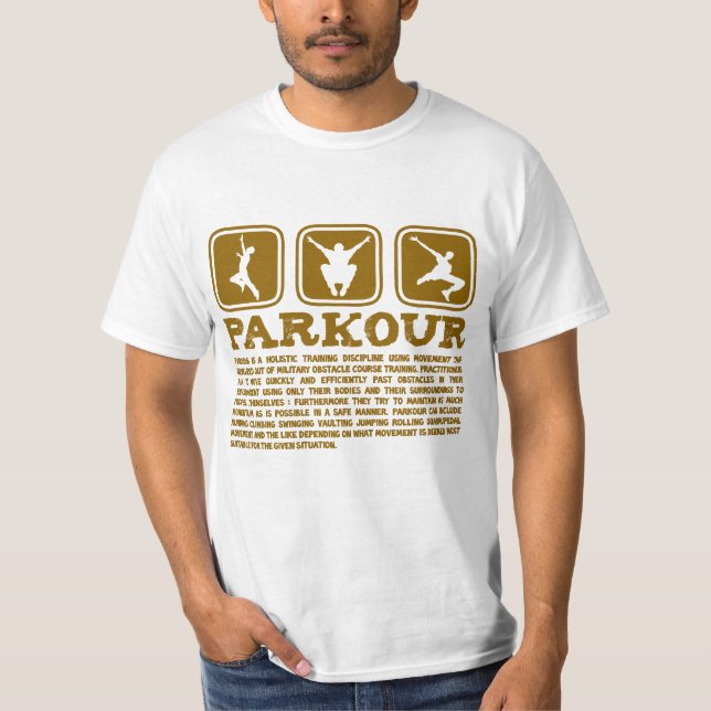 Camiseta Definición de Parkour (Anverso)