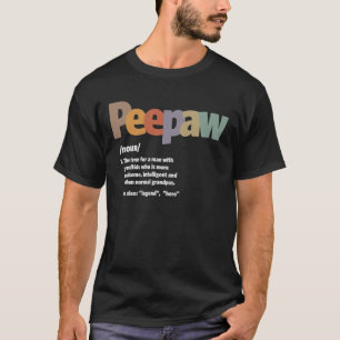 Camiseta Definición de peepaw - Dia divertida del padre