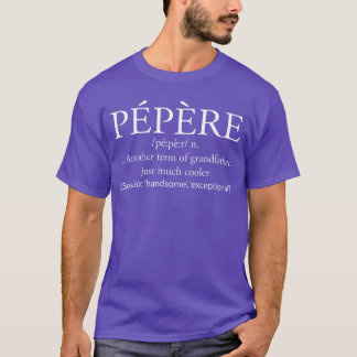 Camiseta Definición de Pepere Abuelo Francés vintage chico 