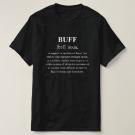 Camiseta Definición de personaje divertido con texto blanco
