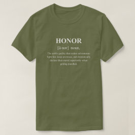 Camiseta Definición de Personaje Divertido con Texto Blanco