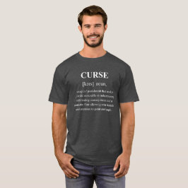 Camiseta Definición de Personaje Divertido Maldito con Text