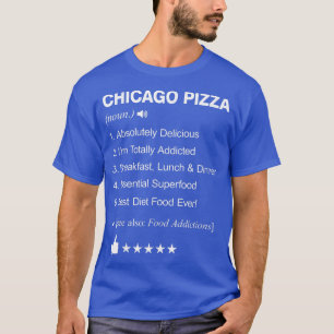 Camiseta Definición De Pizza De Chicago Significa Divertido