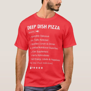 Camiseta Definición De Pizza De Pizza Profunda Que Signific
