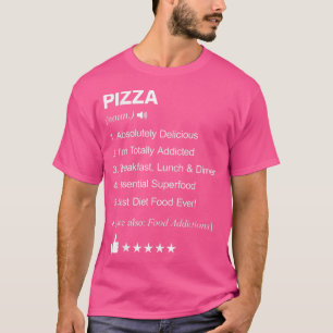 Camiseta Definición De Pizza Que Significa Divertido