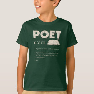 Camiseta Definición de Poeta Divertido Laureado Novedad Bro