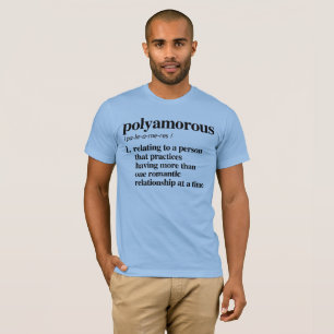 Camiseta Definición de Polyamorous - términos definidos d