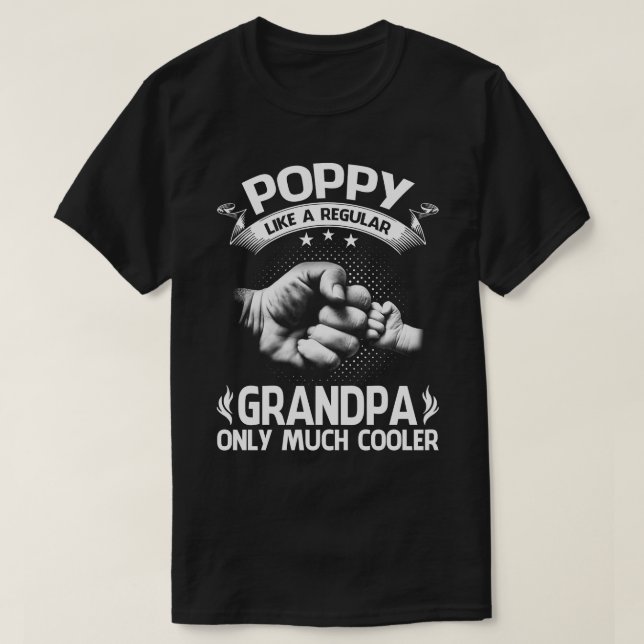 Camiseta Definición de POPPY Como Abuelo Regular Sólo Refri (Diseño del anverso)