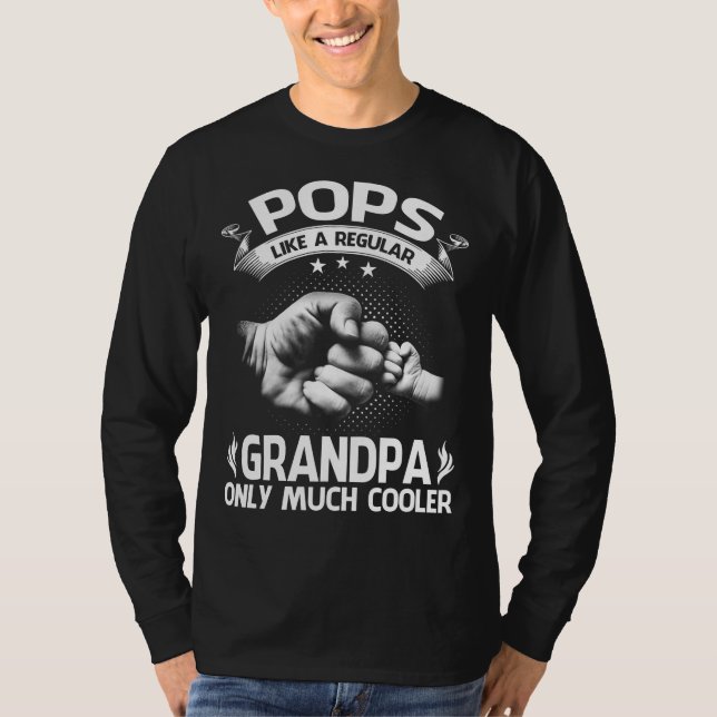 Camiseta Definición de POPS como abuelo normal sólo refrige (Anverso)