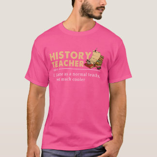 Camiseta Definición de profesor de historia divertida de vu