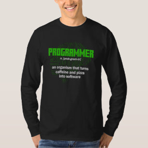 Camiseta Definición de Programador Sintaxis Programación So