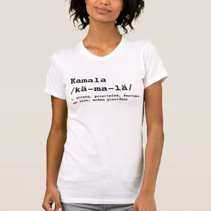Camiseta Definición de pronunciación de Kamala máquina de e