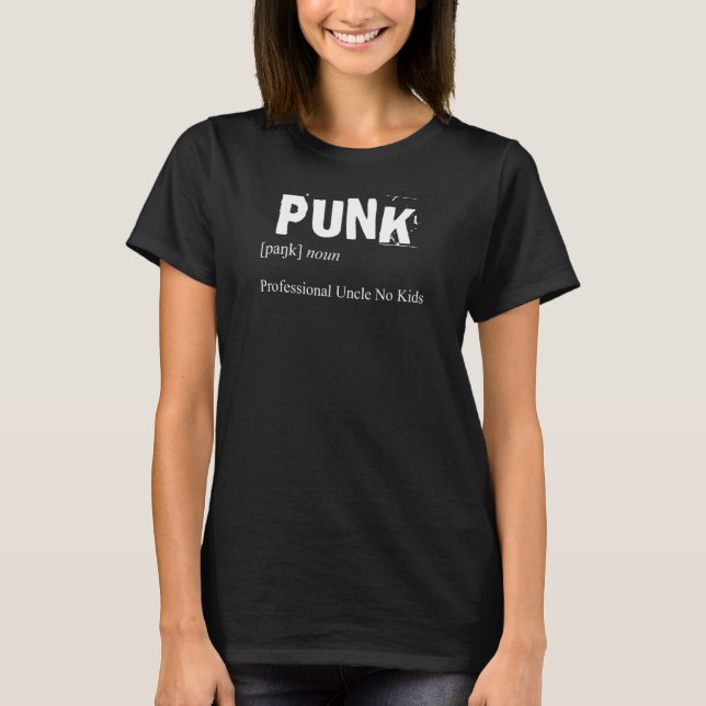 Camiseta Definición de punk - Tío Profesional Sin Niños Tío (Anverso)