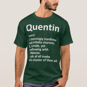 Camiseta Definición de QUENTIN Nombre personalizado Diferen