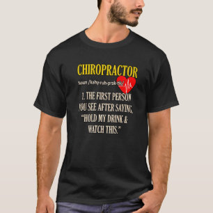 Camiseta Definición de quiropráctico Cirujano cutáneo quiro