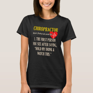 Camiseta Definición de quiropráctico Cirujano cutáneo quiro
