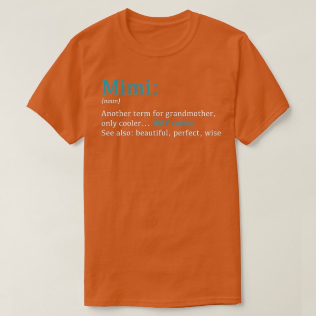 Camiseta Definición de regalo de Mimi para mujeres (Diseño del anverso)