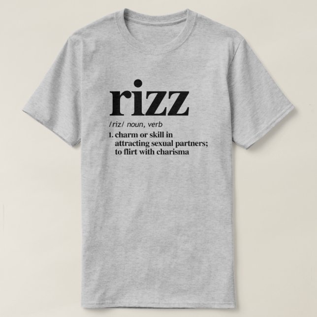 Camiseta Definición de Rizz (Diseño del anverso)
