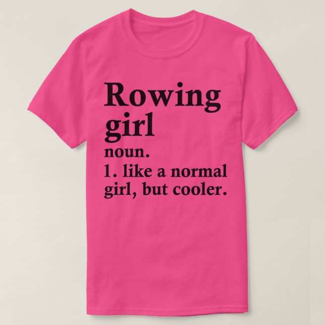 Camiseta Definición de Rower Funny Chica de Remolque (Diseño del anverso)