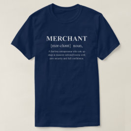 Camiseta Definición de RPG divertido de comerciante con tex