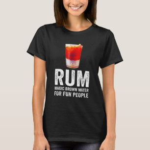 Camiseta Definición De Rum Agua Marrón Mágica Para Gente Di