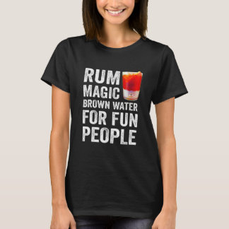 Camiseta Definición De Rum Agua Marrón Mágica Para Gente Di