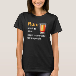 Camiseta Definición De Rum Agua Marrón Mágica Para Gente Di