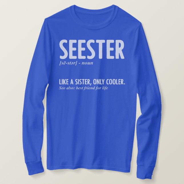 Camiseta Definición de SEESTER para los mejores hermanos am (Anverso del diseño)