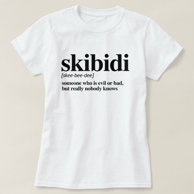 Camiseta Definición de Skibidi (Diseño del anverso)