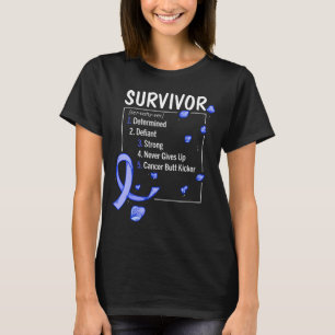 Camiseta definición de sobreviviente de cáncer de colon