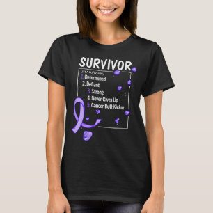 Camiseta definición de sobreviviente de cáncer esofágico