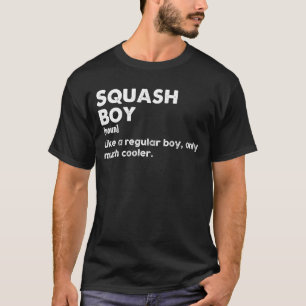 Camiseta Definición de Squash Boy Divertido Jugador de Squa