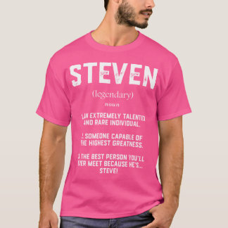 Camiseta Definición de Steven Divertido Talentoso Genial St