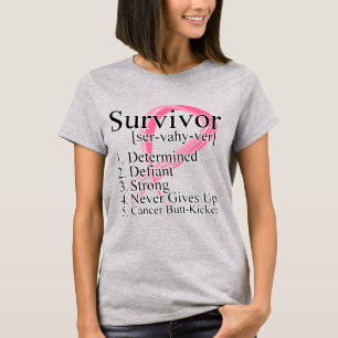 Camiseta Definición de superviviente - Cáncer de Mama