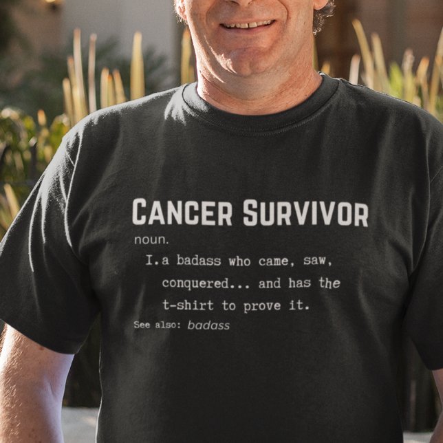 Camiseta Definición de superviviente de cáncer, conciencia  (Subido por el creador)