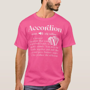 Camiseta Definición de sustantivo acordeón de música divert