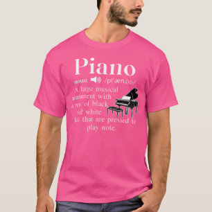Camiseta Definición de sustantivo de piano de música divert