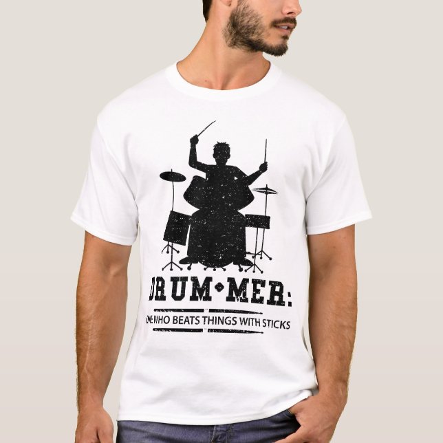 Camiseta Definición de tambor - Tambores (Anverso)