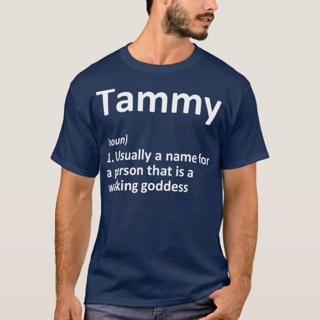 Camiseta Definición de TAMMY Nombre Personalizado Gracioso  (Anverso)