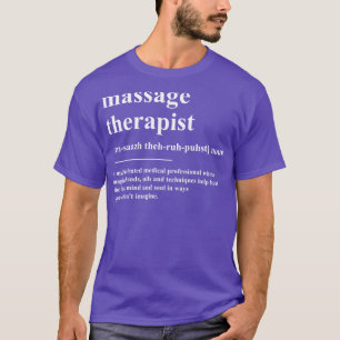 Camiseta Definición de terapeuta de masaje