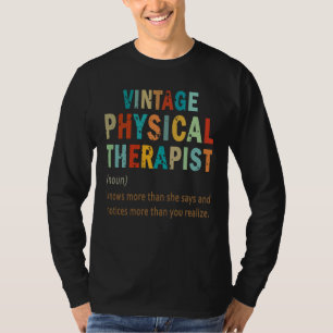 Camiseta Definición de Terapeuta de Masaje de Terapia Físic
