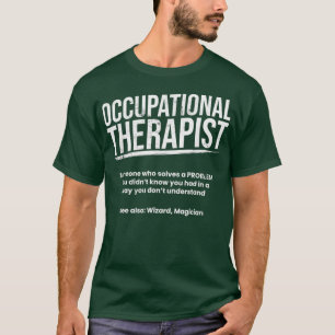Camiseta Definición de terapeuta ocupacional