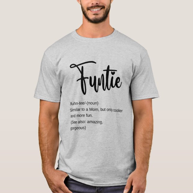 Camiseta Definición de tía Funtie (Anverso)
