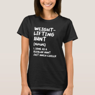 Camiseta Definición de Tía Levantadora de Pesas   & Deporte